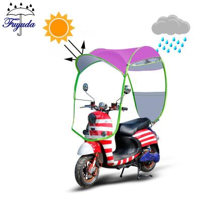 China CLASSIC Sun Umbrella Motorcycle Sunshade Special Unique Windproof Electric Scooter Umbrella for sale