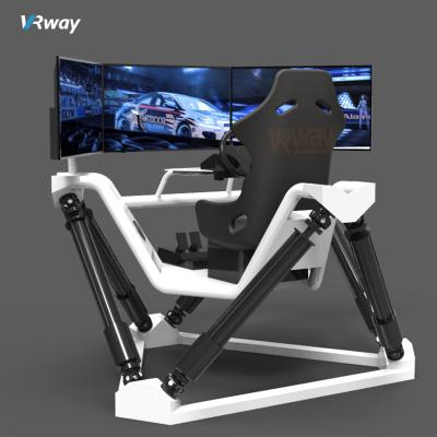 China Mall Earn Money Coin Operated 360 Rides F1 Virtual Reality Riding Game Machine 4D5D 6 DOF 3 Screen Racing Car Simulation Coin Operated For Malls for sale