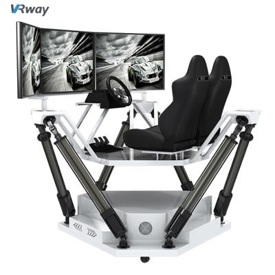 China Shopping mall independent development software and hardware for driving simulator with 3 screens 1:1 normal formula for sale