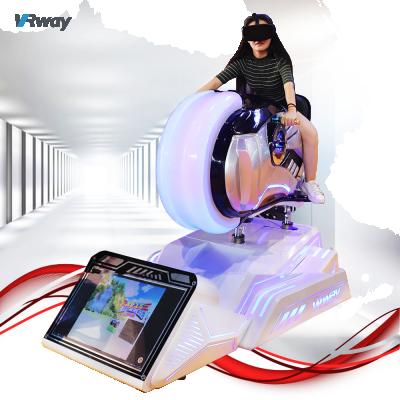 China Shopping Mall VR Moto 360 Degree 9D VR Cinema Simulator Motorcycle Arcade Game Machine For Indoor Coin Operated Amusement Park Rides for sale