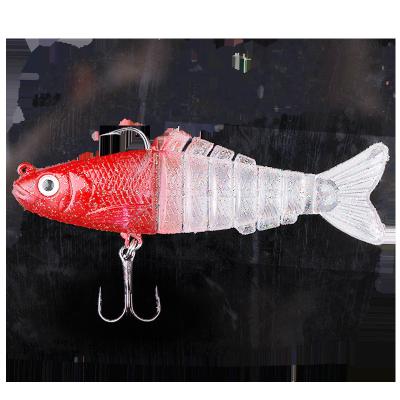 China Wholesale ABS Plastic Bait for Knotty Fish 7-Section Plastic Hard Bait Lure Bionic Bait for sale