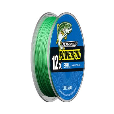 China Line Super Strong Fluorocarbon Sink Quality PE Super Fishing Line Coated Material Green Fishing Line for sale