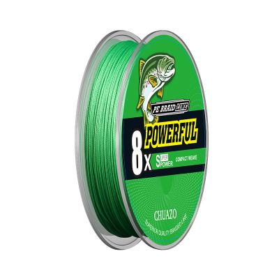 China Wholesale 8x Manufactor PE Fish Sink Line Strand Braided High Strength Green Fishing Line for sale