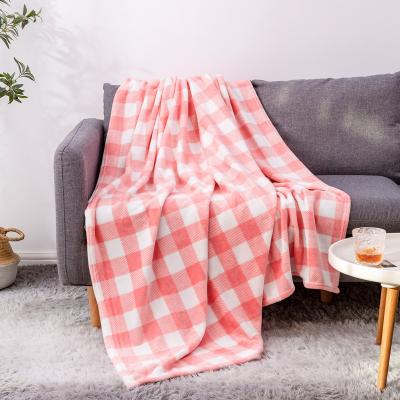 China PORTABLE King Size Blankets Queen Size 150Cm*200Cm Customized Plaid Blanket for sale