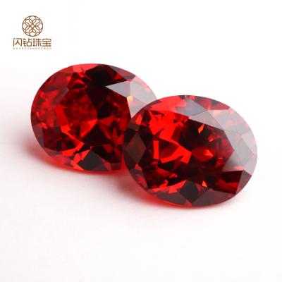 China Jewelry Making Professional In Supply Oval Cut Garnet 2x3mm Gemstones Garnet Cubic Zirconia Sale for sale