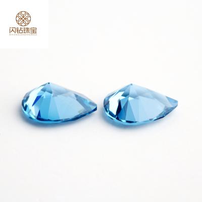 China Jewelry Making Multi Color Pear Cut 2x3mm-15x20mm #108 Blue Synthetic Gemstones 3A Quality Synthetic Spinel for sale