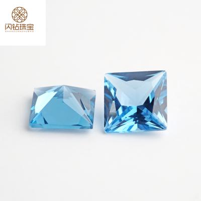 China Jewelry Making Colorful Gemstone Square Cut 1.5x1.5mm-12x12mm #108 Blue Spinel Gem Stone From China Synthetic for sale