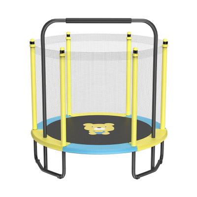 China With protective net the most popular indoor sports fitness trampoline for children household outdoor trampoline with armrest for sale