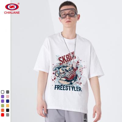 China Wholesale OEM High Quality 100% Cotton Custom Anti Shrink Logo Plain Men Oversized Tshirt for sale