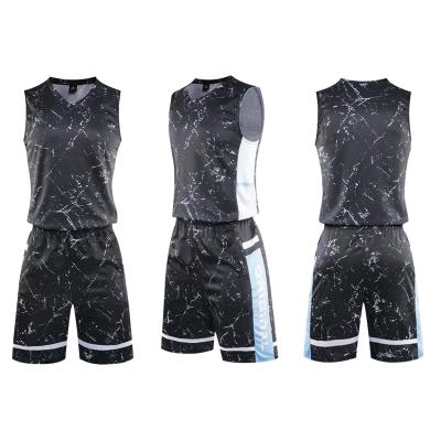 China Latest Design Classic Mens Basketball Tank Top Polyester Mesh Antibacterial Custom Sublimation OEM Basketball Tank Top for sale