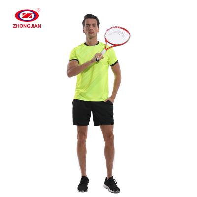 China Badminton Training Uniform Short Sleeve Team Football Kits Badminton Tennis Running Tracksuit for sale