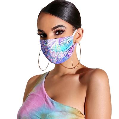 China Washable and breathable protective face mask with two layers for decoration for sale