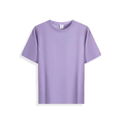 China Custom 100% Cotton Organic Skin Tight Anti-pilling Logo Print Plain Women Shoulder Drop Short Sleeve for sale