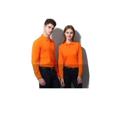 China Wholesale High Quality Polyester Womens Unisex Anti-Wrinkle Long Sleeve Polo Shirts for sale