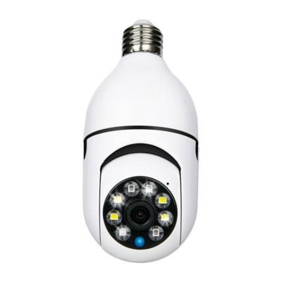 China Human Motion Tracking Fisheye Bulb Camera Wifi Night Vision Panoramic Wireless Hidden CCTV Camera Wireless Light Bulb Led Camera for sale