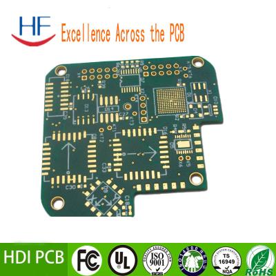 China Onderdompeling Goud 12 laag Fr4 1,6 mm HDI Rigid Flex PCB board Te koop