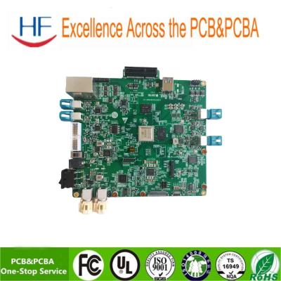 China 4 Layer 1.6mm Electronic PCB Assembly With Green Solder Mask AOI And X Ray Test PCBA For Network Devices for sale