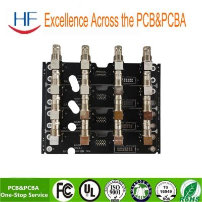 China 4-Layer FR4 PCB Assembly With Black Solder Mask And HASL Surface Finishing PCBA For Online Laboratory for sale