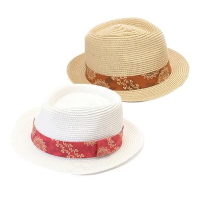 China Sun Protection & Breathable Summer Outdoor Multi Color Westend Fedora Summer Paper Straw Hats For Adults for sale