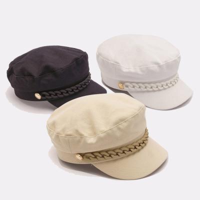 China COMMON Fashion High Quality Female Flat Top Army Hat Tactical Military Hats for sale