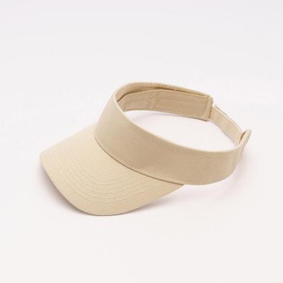 China Summer Comfy Outdoor Beach Sublimation Cotton Sports Adjustable Sun Visor Hat for sale