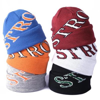 China COMMON Wholesale Printed Warm Windproof Soft Knit Woven Outdoor Label Winter Hat for sale