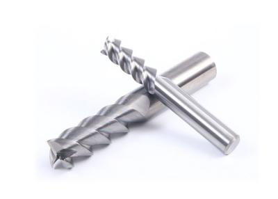 China HRC55 3f aluminum milling cutter with chamfer solid carbide end mills for sale