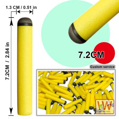 China Other 7.2CM EVA Bullets Fill Clip Darts Electric Soft Bullets Guns Foam Toys Outdoor Toy (HM8Z) for sale