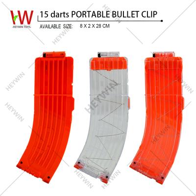 China Other Soft Bullet Clips 15 Darts Ammo Cartridge Folded 15 Darts Magazine Clip EVA GUN Accessories 6 COLORS (HM22E) for sale