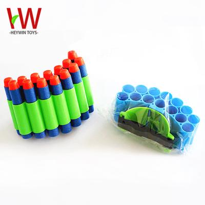 China Tactical Toy EVA Bullets Refill Clip Darts Soft Bullets Guns WRISTBAND Foam Outdoor Toy (HM14D) for sale