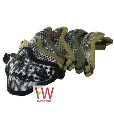 China Other Steel Wire Outdoor Protective Half Face Self-defense Equipment V1 Tactical Protective Single Belt Sports Face Mask (HM11R) for sale