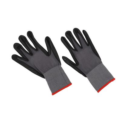 China Hot Product Stock 15g Gray Nylon Printed Mittens In Industrial Labor Sales Promotion for sale