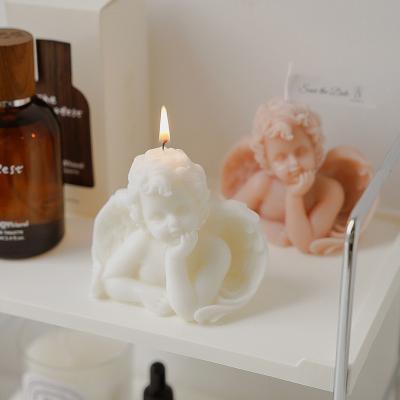 China Wholesale Novelty High Quality Eco-friendly Baby Shaped Scented Angel Art Candle For Valentine Gifts for sale