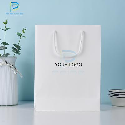 China Custom Wholesale Recyclable Recycle White Kraft Paper Bag Manufacturer With Your Own Logo for sale