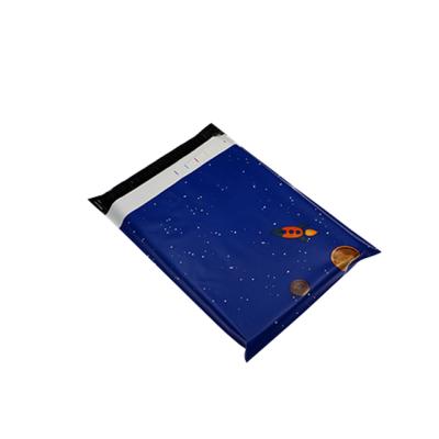 China High Quality Biodegradable Custom Cheap Envelopes Packaging Bags Astronaut Blue Patterned Poly Mailers for sale