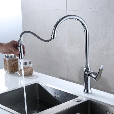 China Italian Sense Faucets KAIJ Restaurant Kitchen Folding Faucet Commercial 360 Degree Kitchen Sink Faucet Flexible for sale