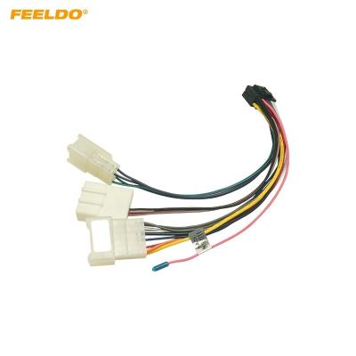 China 16P Car Main Unit Wire Harness Adapter for Toyota OEM Car Radio Harness with 3-Terminal for sale