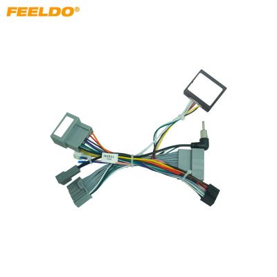 China Car Audio 16pin Wiring Harness With Canbus Box For Honda Odyssey CD/DVD Aftermarket Install Stereo Wire Adapter for sale