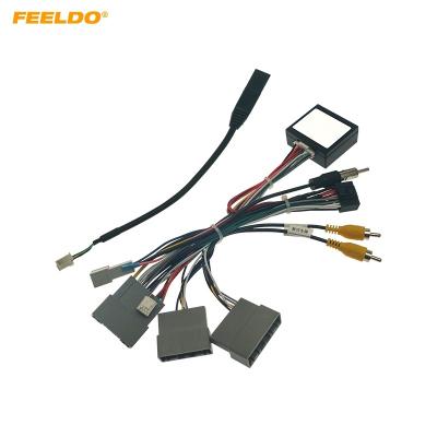 China Car DVD Player 16PIN Power Calbe Audio Adapter With Canbus Box For Honda City Greiz Odyssey Stereo Plug Wiring Harness for sale