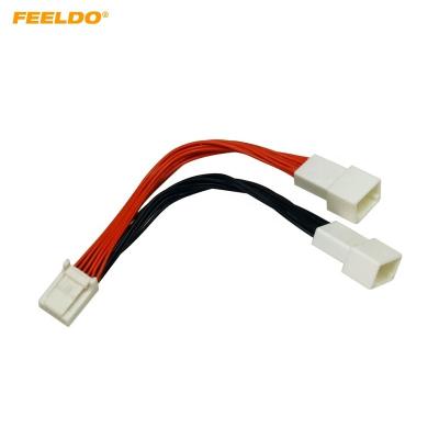 China Car Radio Audio Harness Cable 1 To Cable 2 Splitter For Toyota Lexus Aux In Interface Adapter for sale