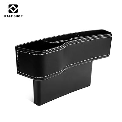 China Multifunctional High Temperature Car Accessories Factory Resistance Storage Box Car Seat Leather Organizer Front Seat Gap Filler for sale