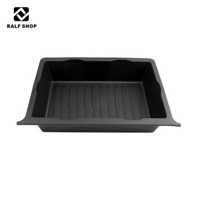 China Noise Reduction Factory Car Organizer Tray Storage Box For Tesla Hidden Under Passenger Seat Quiet Model 3/Y for sale