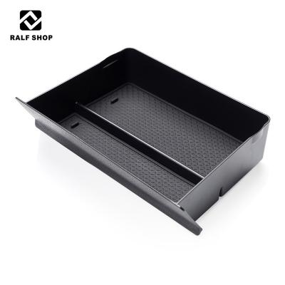 China Hanging Type Car Center Console Storage Box Car Instrument Storage Compartment Drawer Box For Tesla Model S/X for sale