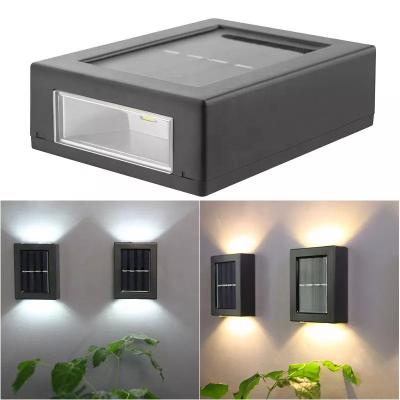 China Garden Outdoor Solar LED Lamp Smart Waterproof Porch Wall Lights for Balcony Courtyard Garden Decorative Landscape Street Light for sale