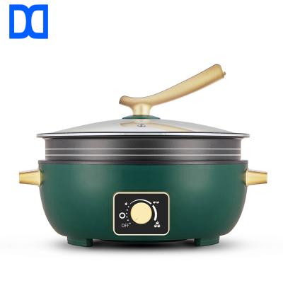 China Hotel 5L Detachable Electric Frying Pan Shabu Multifunctional Non Stick Cooker Pot For Party for sale