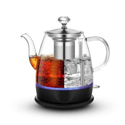 China Temperature Control Topwit Electric Kettle Glass Dual Function Design Electric Kettle with Removable Stainless Steel Brewer for sale