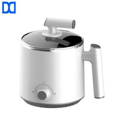 China 2021 New 1.2L 600W Hotel 304 Protection Stainless Steel White Dry Heating Pots For Household for sale