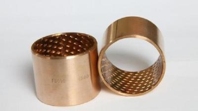 China Bronze Sliding Bearing CuSn8P DIN1494 Standard Low Friction Thin Wall Structure for sale