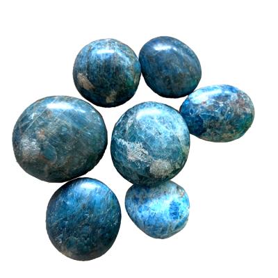 China Donghai Wholesale Polished Egg Obelisk Apatite High Qualiity Blue Apatite Palm Tock Crystal Blue Apatite Free Form For Healing for sale