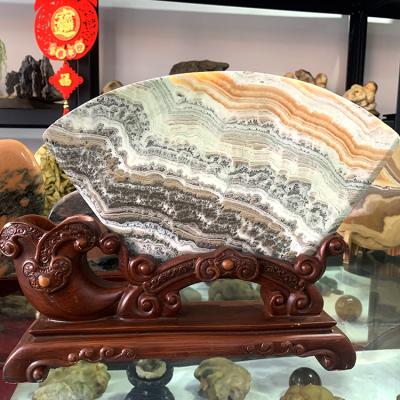 China Wholesale Natural Jade Slices from Donghai YanZhi Jade Stones Healing YanZhi Jade Slice Polished Raw CutYanZhi for Decoration for sale